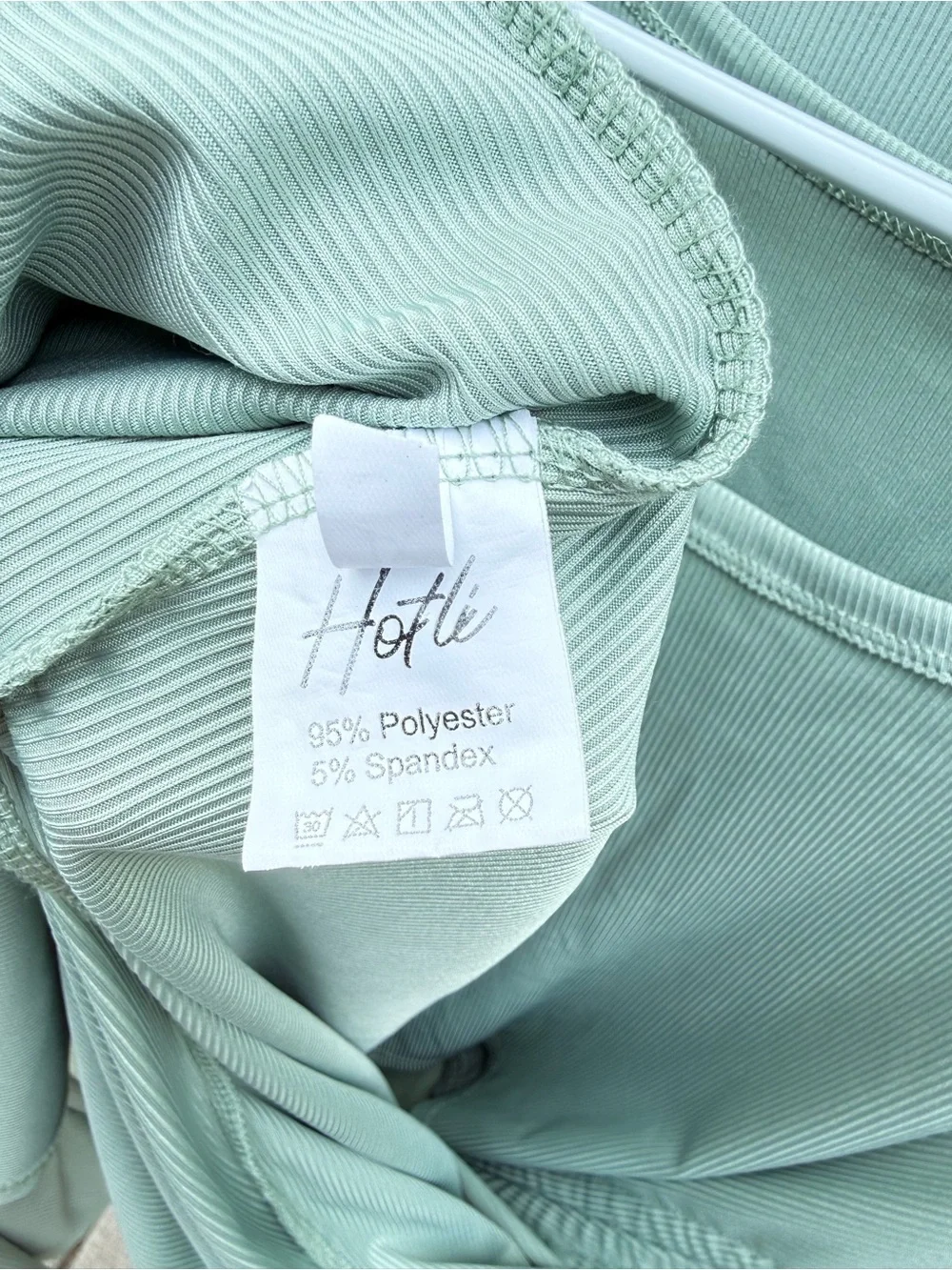 Soft Sage/Mint Green Ribbed 3-Piece Lounge Set – XL 💚